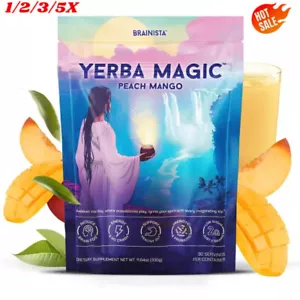 Yerba Magic | Yerba Mate Instant Tea Powder | Peach Mango Flav o r | 30 Ser E4X4 - Picture 1 of 16