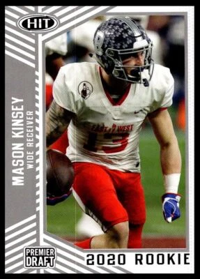 2020 SAGE HIT Silver Mason Kinsey Rookie Newberry Wolves #18 Parallel - Image 1 of 2