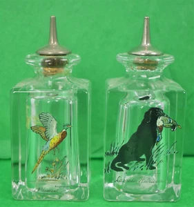 Paar handbemalte Labrador & Fasan Dekanter aus dem CZ Gastnachlass - Bild 1 von 7