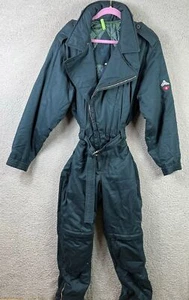 De colección Auténtico Vampiro Nieve Esquí Traje Para Hombres 48 Azul Cinturón Capucha Cremallera Bolsillos Italia - Imagen 1 de 21