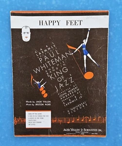 Happy Feet 1930 Paul Whiteman KING OF JAZZ Movie Yellen & Ager Sheet Music ! - Picture 1 of 1