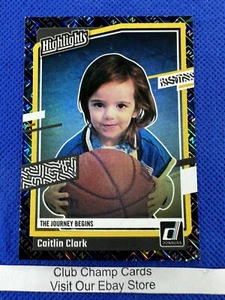 2024 #H1 Panini-Caitlin Clark Kollektion Highlights metallisiert Iowa Falkeyes - Bild 1 von 2