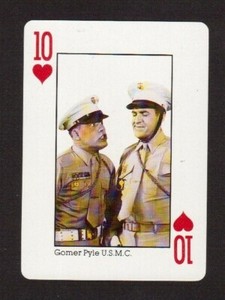 Gomer Pyle USMC Jim Nabors Scarce 1980s CBS TV Playing Card
