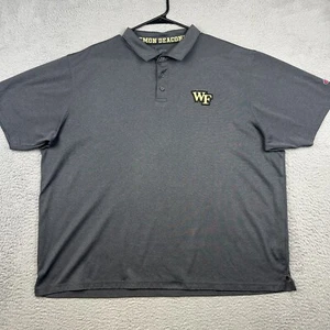Wake Forest Poloshirt Herren 2XL grau Sport Demon Deacons Champion College  - Bild 1 von 17