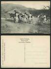 Ethiopia Old Postcard Ethnic - Native Men Loading Mules