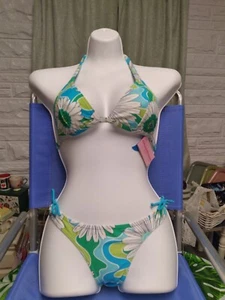 CIA MARITIMA 2PC BIKINI ADJUSTABLE NWT S-M LINED HOT! - Picture 1 of 11