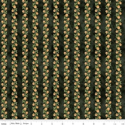 Ghoul Friends C16053 Pumpkin Vine Black de Teresa Kogut - por media yarda Foto 1 de 2