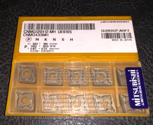 INSERTOS DE CARBURO MITSUBISHI CANTIDAD 10 CNMG120412-MH UE6105 CNMG433 - Imagen 1 de 1