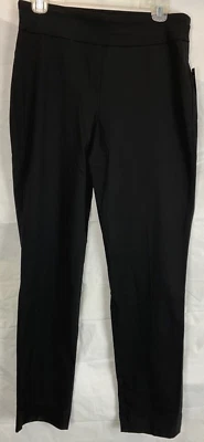 Laura Ashley Pants Women's Size 8 Black Elastic Waist Tapered Leg Stretch Career - Image 1 of 4