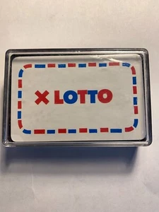 X LOTTO Playing Cards in Plastic Case SEALED - Picture 1 of 4