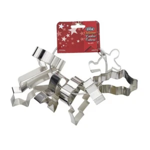 100% Genuine! D.LINE Christmas Xmas Cookie Cutters Cutters Set of 9 On Ring! - Bild 1 von 6