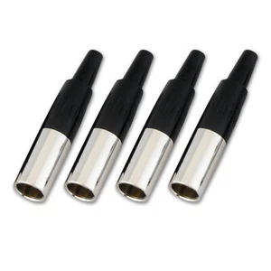 Connettore Microfono Audio 3 Pin Maschio Mini XLR TA3M con Montaggio a Pannello, 4PCS - Foto 1 di 10
