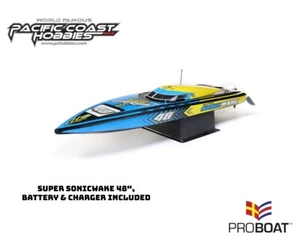 Pro Boat Super Sonicwake 48" 8S Brushless Deep-V Self-Righting Boat PRB08052 - Picture 1 of 2