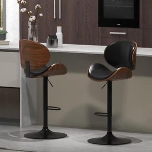 Bar Stools Set of 2 for Kitchen Counter, Adjustable Bar Height Chairs, Modern Sw - Picture 1 of 10