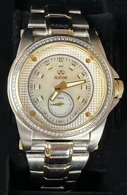 2010 REACTOR STAINLESS HEAVY DIAMOND BEZEL WATCH NEW BAND CRYSTAL HELIUM OYSTER - Image 1 of 4
