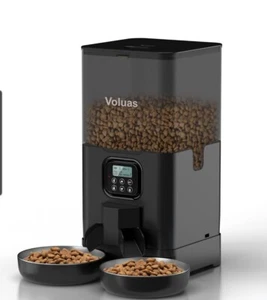 Voluas Automatic Cat Feeders for 2 Cats, Double Pet Feeder with 2 Stainless.. - Picture 1 of 6