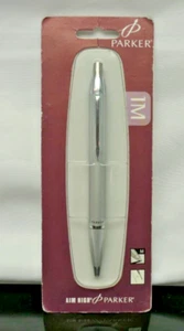 Bolígrafo de punto medio Parker 1M - parte superior de botón y tinta negra nuevo - Imagen 1 de 4