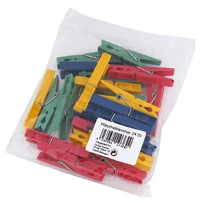 Wäscheklammern Kunststoff rot - blau - grün - gelb - Foto 1 di 1