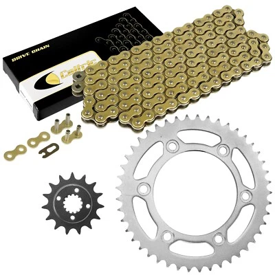 Kit de cadena de transmisión y piñones para Honda XR650L 1993 1994 1995 1996 1997-2017 dorado Foto 1 de 4