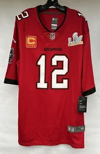 NWT Tom Brady #12 Red Tampa Bay Bucs Nike 2021 Men’s Football Jersey XL - Picture 1 of 8