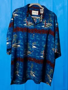 Reservoir World Wide Hawaiian Style Button Down S/S Shirt Size 2XL - Picture 1 of 4