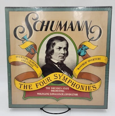 Schumann The Four Symphonies 3 Vinyl LP Boxset Arabesque 91-6537 SEALED (w Wear) - Image 1 of 4