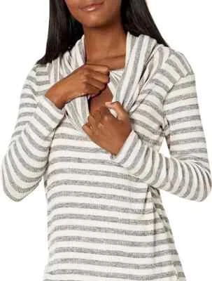 Everly Grey Reina Striped Maternity & Nursing Ribbed Sweater Large FAST SHIP NWT - Image 1 of 4