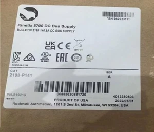 Allen Bradley 2198-P141 Kinetix 5700 DC Bus Supply 2198P141 Neu Factory Sealed - Bild 1 von 5