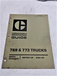 Caterpillar 769 & 773 LKW Schmier- & Wartungsanleitung Offroad Müllhalde - Bild 1 von 5