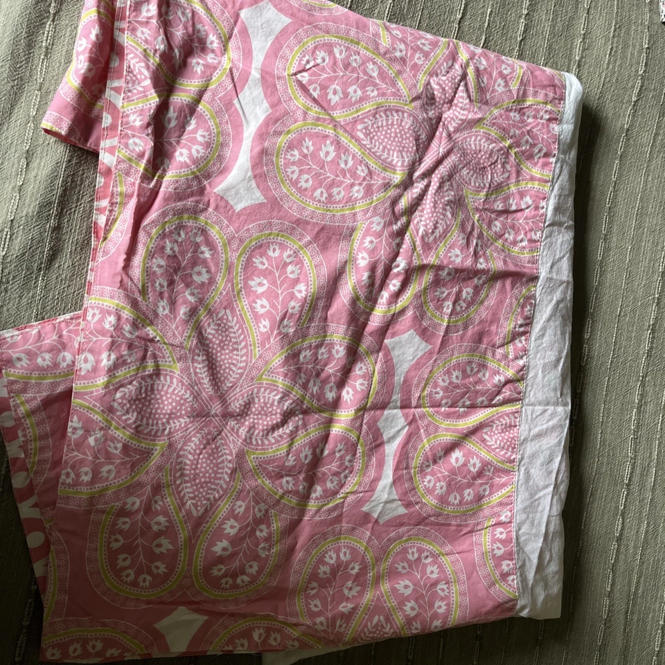 Saia berço Crate & Barrel Kids The Land of Nod bebê menina babado poeira reversível - Imagem 1 de 2