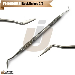 Cuchillos Perio Buck 5-6 gingivectomía recortador de tejidos blandos contorno doble extremo - Imagen 1 de 3