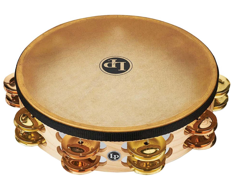 Pandereta Latin Percussion Pro 10" Doble Fila Cabeza - Latón/Bronce Foto 1 de 1