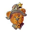 Boyds Bears PIN Halloween EMMA the WITCH in HAT JOL STAR Holiday Brooch