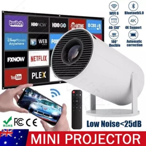 Portable LED Projector For Android 11 5G Wifi Bluetooth Home Theater HDMI Mini - Picture 1 of 16