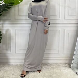 Modest Hijab Dress - Woven Polyester Casual Middle East Dresses Islamic Clothing