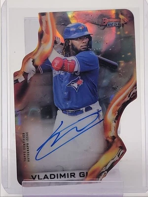 VLADIMIR GUERRERO JR. 2021 BOWMAN'S BEST HEATWAVE LAVA DIE CUT AUTO /50 Q4916 - Image 1 of 2