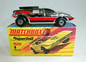 Matchbox Superfast Nº 1 Mod Rod / I Silver Streak cromo modelo EE. UU. excelente - Imagen 1 de 10