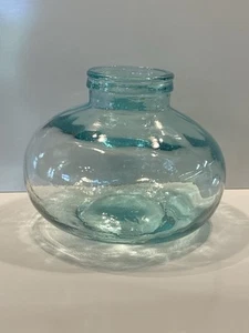 Turquoise Handblow SeaGlass Bold Contemporary Large Vase Timeless, European - Picture 1 of 21