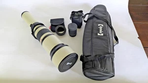 Opteka LR 1300 HD T-Mount Telephoto Zoom Lens 650-1300mm 1:8-16 /w Neoprene Bag - Picture 1 of 12