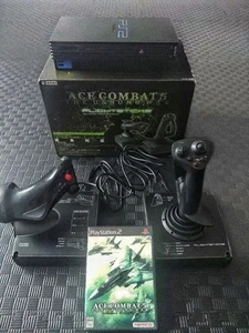 Ace Combat 5 With Playstation 2 Set Of Flight Sticks - Picture 1 of 19
