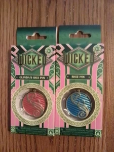 Lot Of 2 WICKED Glinda's Shiz Pin's, Blue & Pink, Brand New - Picture 1 of 2
