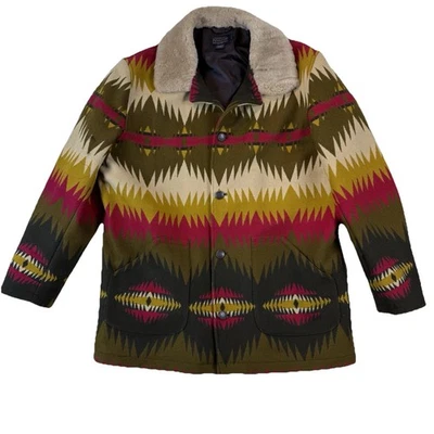 Chaqueta Abrigo Pendleton Brownsville Tye River Cuello de Oveja Lana / Para Hombre’s XL Foto 1 de 4
