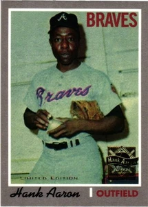 2000 Topps LIMITED EDITION TIFFANY Hank Aaron Reprint (#17 of 23) 1970 - Picture 1 of 2
