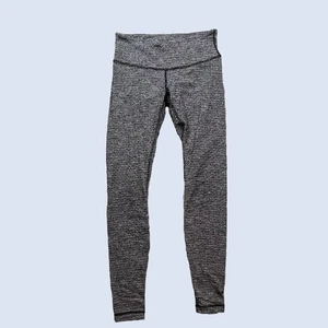 Leggings donna Lululemon Wunder Under grigio testurizzato taglia 8 - allenamento/yoga - Foto 1 di 6