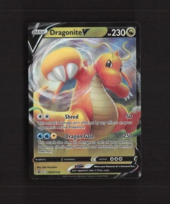 Dragonite V SWSH154 Sword & Shield Black Star Promo Holo Pokemon Card NM - Image 1 of 4