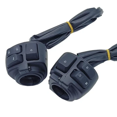 1"-Hand Control Switch Housing/Caps&Wiring Harness for Harley-Dyna Softail XL883 - Image 1 of 4