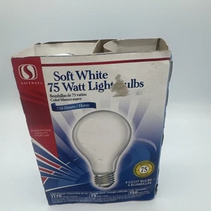 Soft white 75 W light bulbs A19 three pack - Picture 1 of 4