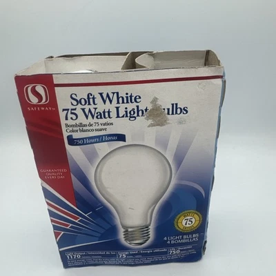 Soft white 75 W light bulbs A19 three pack - Image 1 of 4