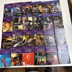 LOT OF 24 HARLEQUIN INTRIGUE NOVELS (LARGER PRINT) Mixed Authors - Picture 1 of 20