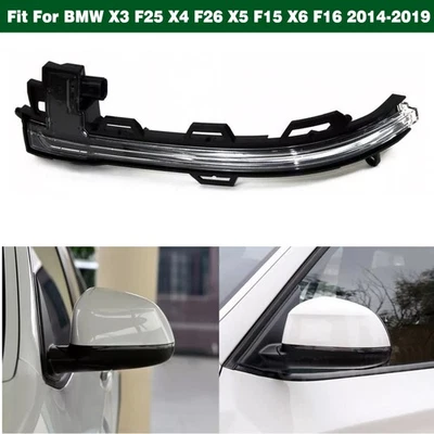 Luz de señal de giro del espejo lateral izquierdo para BMW X3 F25 X4 F26 X5 F15 X6 F16 2014-2019 Foto 1 de 4